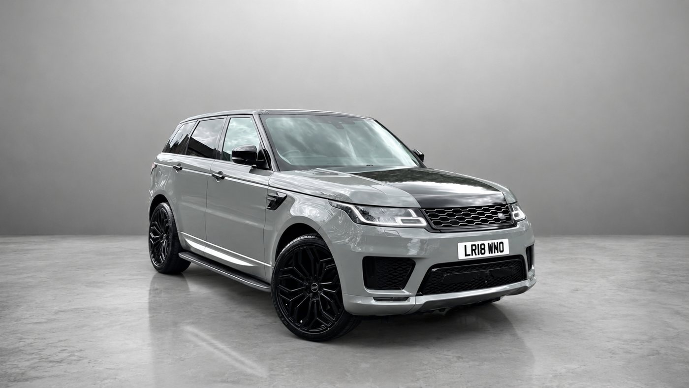Same car on a clean studio background after ShowroomShot